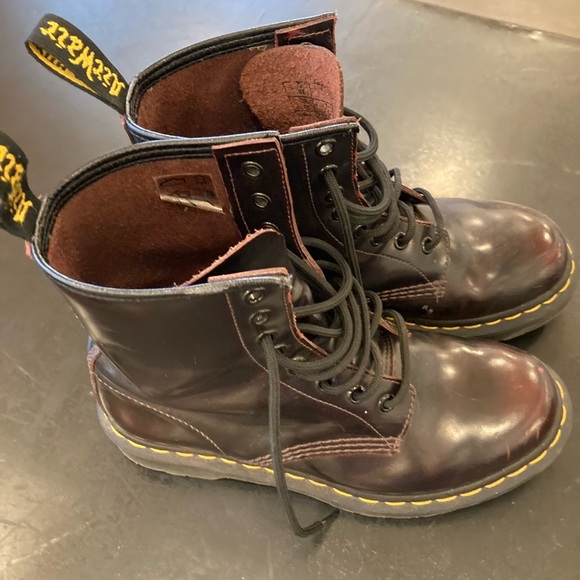 Dr. Martin The Original All Leather 1460 boots Brown Sz 7 Y2K 90’s - Picture 4 of 11